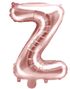 Rose Guldfarvede Bogstavballoner A-Z - 35 cm