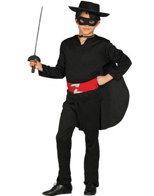 Zorro Inspireret Børnekostume 6 Dele