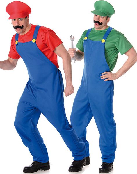 Parkostume - Mario og Luigi Inspireret til Herrer
