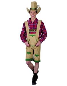 Tyrolersæt - Oktoberfest Kostume Til Mand