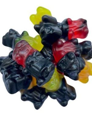 1 kg Matthijs Duo Bears - Pose med Frugtvingummi og Lakrids