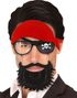 Sørøver Briller med Bandana og Skæg