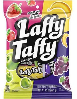 Laffy Taffy Stripes - Karamellstenger med Assorterte Fruktsmaker 99 gram (USA Import)