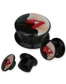 Cherry Lips - Sort Piercing Plug