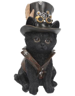 Cogsmiths Cat - Steampunk Kattefigur 18 cm