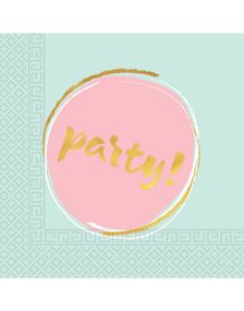 20 stk Servietter 33x33 cm - Pastel Party