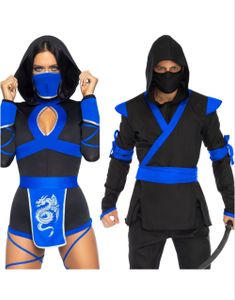 Par-kostume - Blå Ninja kostumer