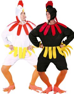 Parkostume - Komplet Kylling- og Hanekostume