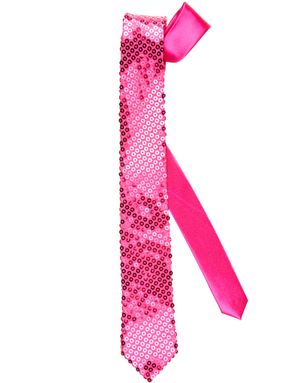Glitrende Rosa Slips med Pailletter