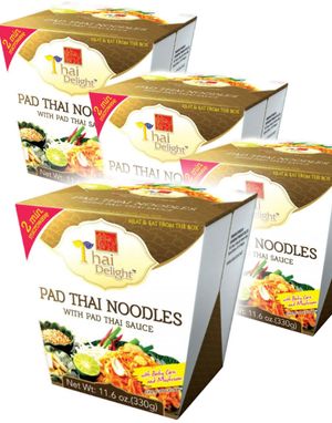 6 stk Thai Delight Mikronudler - Pad Thai Noodles with Pad Thai Sauce - Hel Kasse 1,98 kg (Thailand)