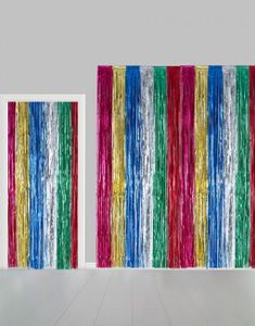 Flerfarget Shimmer Dørforheng 240x100 cm