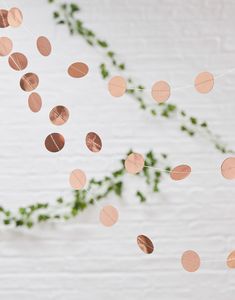 Rose Gold-farvede Guirlander 5 Meter - Botanisk Bryllup