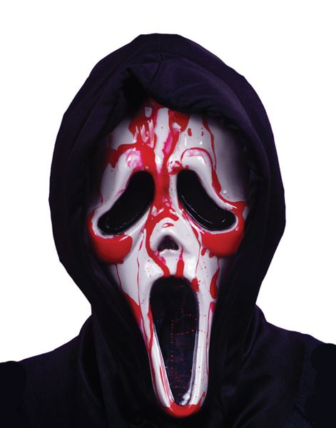 Lisensiert Skrik Maske med Blodpumpe