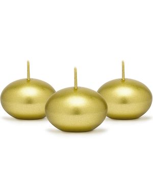 50 stk Guldfarvet Flydende Stearinlys 4 cm