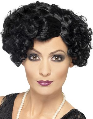 Sort 20'er Flapper Paryk