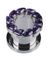 Drip Drop Purple - Sølvfarvet Piercing Tunnel
