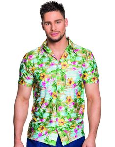 Blå Hawaii Kostumeskjorte med Strandmotiv