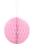 Lys Pink Honeycomb Ball VÆLG STØRRELSE 10-40 cm