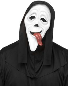 Lisensiert Skrik Wassup Maske med Tunge