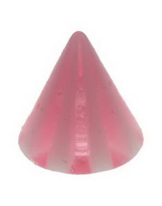 Stribet Spike Pink - 3 mm Akrylkugle til 1,2 mm stang