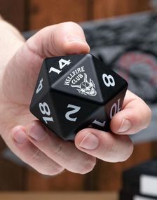 Licenseret Stranger Things Hellfire Club Stressbold formet som en D20-terning