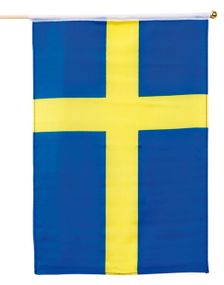 Svensk Håndflag på Pinde 40x30 cm