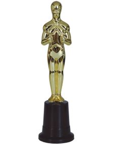 Oscar Inspirert Gullfarget Statue 23 cm