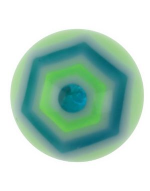 Hexagonal - Grøn Akrylkugle
