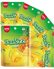 1792540800_624 stk Peelerz Gummy Pinapple - Skrellbart Gelegodteri med Ananassmak - Hel Eske 1,56 kg