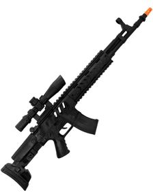 SWAT-Gevær med Lyd - 68 cm Kostumetilbehør
