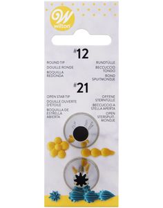 2 stk Sprøjtetylle #12 og #21 - Wilton