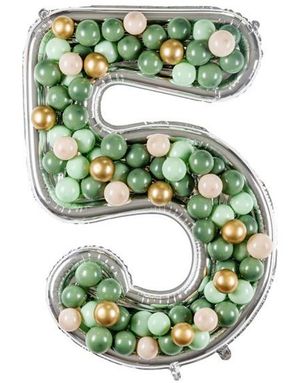 "5" Nummerramme til Ballonger 79x126 cm