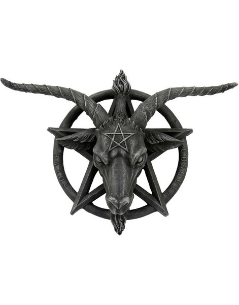 Baphomet Figur med Vægfæste 40 cm