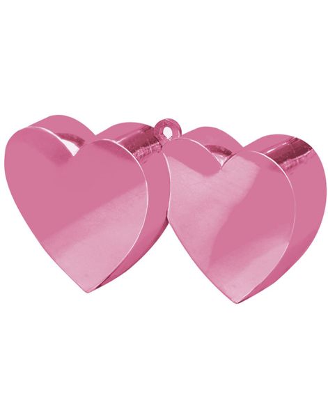 Pink Ballonvægt med Dobbelt Hjerter