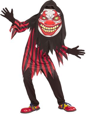 Horror Clown - Børnekostume med Maske