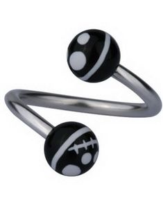 Eyebrow Piercing with Jack Skellington Head - Sort/Hvid - 1.2 x 10 mm