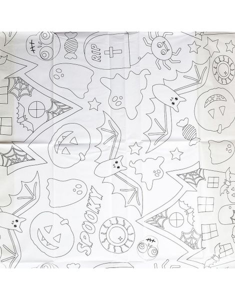 Fargelegging Bordduk med Halloween Tema 160x80 cm