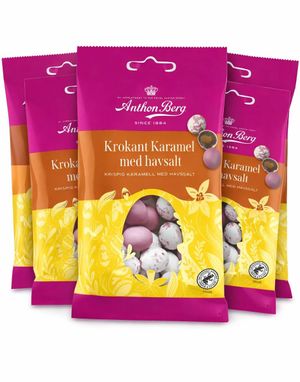 36 stk Anthon Berg Mandelæg Med Krokant Karamel Med Havsalt - Hel Æske