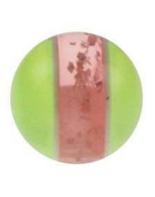Glitrende Rosa og Gul - 5 mm Akrylkugle til 1,6 mm stang