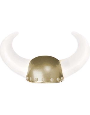 Vikingehjelm med Store Horn