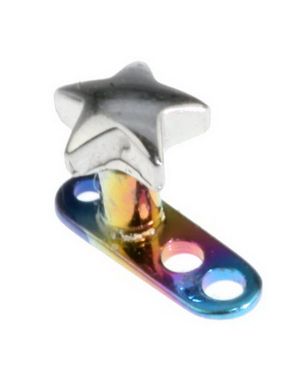Multi Med Silver Star Dermal Anchor - 1,6 x 2,5 mm