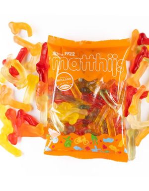 1 kg Matthijs Gomlullen - Flerfarvede Penisformet Vingummi
