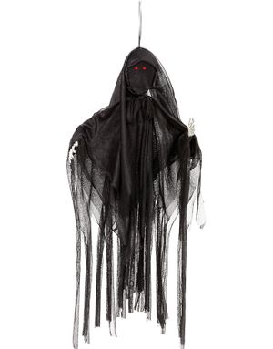 Hængende Ansigtsløs Reaper med LED-Lys 50 cm