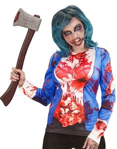 Fotorealistisk Zombie T-shirt med Lange Ærmer til Kvinder