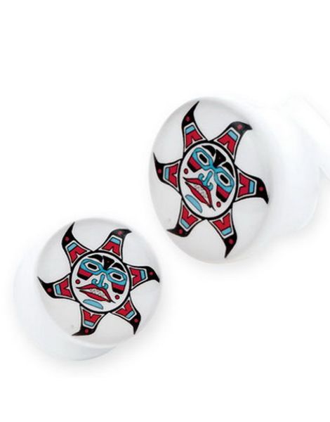 Egyptian Sun - Hvid Piercing Plug