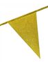 Gullfarget Glitter Banner med Vimpel Flagg 6 meter