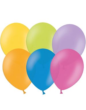 10 stk 26 cm - Balloner i Assorterede Farver