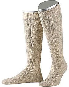 Strikket Beige Oktoberfeststrømper til Mand