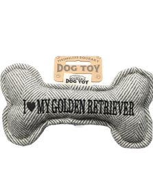 I Love My Golden Retriver - Legetøj Til Hund Med Lyd - 20 cm