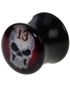 The 13 Skull - Sort Piercing Plug